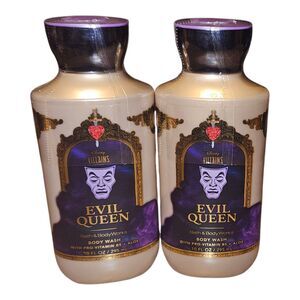 2X Bath & Body Works DISNEY VILLAINS EVIL QUEEN Body Wash Apple Vanilla Scented